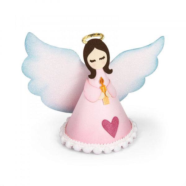 Sizzix Thinlits Dies By Jen Long 9/Pkg, 3D Angel