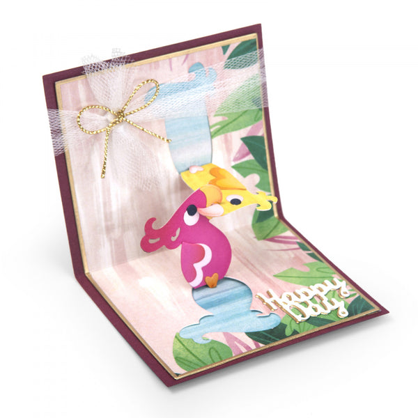 Sizzix Thinlits Dies By Lindsey Serata 8/Pkg, 3D Love Birds Card