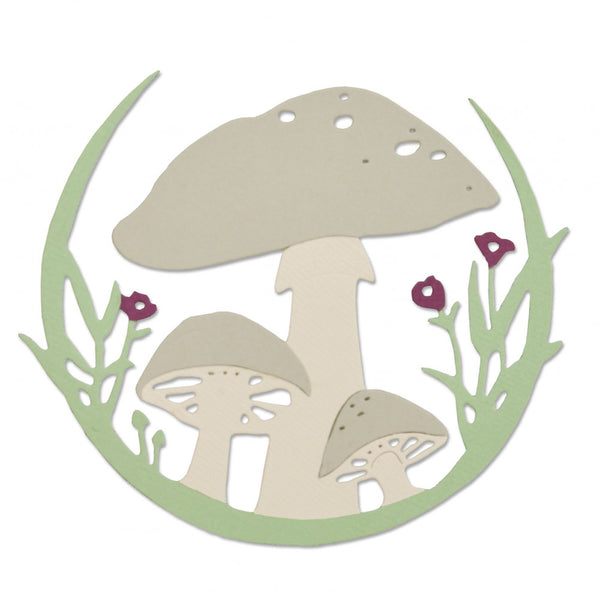 Sizzix Thinlits Dies By Jessica Scott, Mushroom Wreath