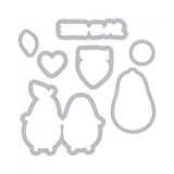 Sizzix Framelits Die Set 7PK w/Stamps by Katelyn Lizardi - Avocuddle