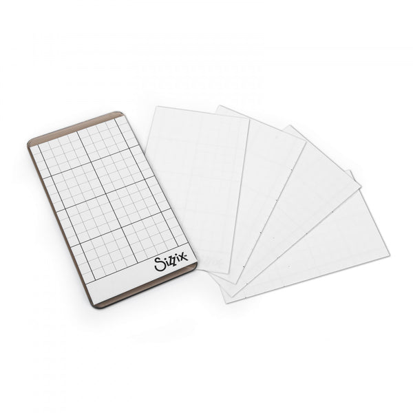 Sizzix Sticky Grid Sheets 5/Pkg Inspired By Tim Holtz, 2.5"X4.5"