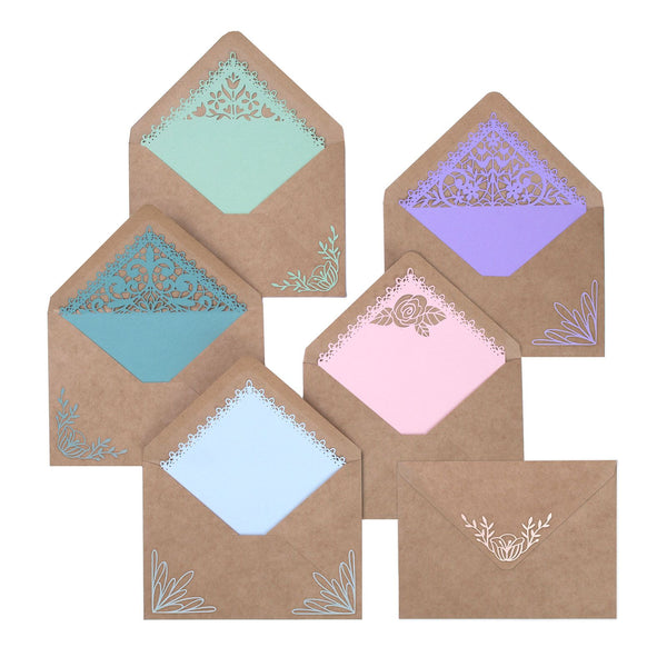 Sizzix Thinlits Dies 7/pk By Katelyn Lizardi, Envelope Liners, A7, Intricate