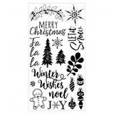 Sizzix Clear Stamps By Katelyn Lizardi, Winter Phrases
