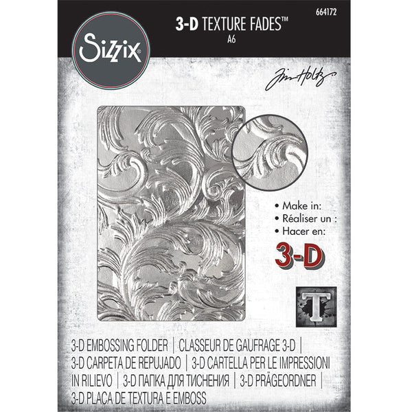 Sizzix 3D Textured Impressions Embossing Folder By Tim Holtz, Elegant