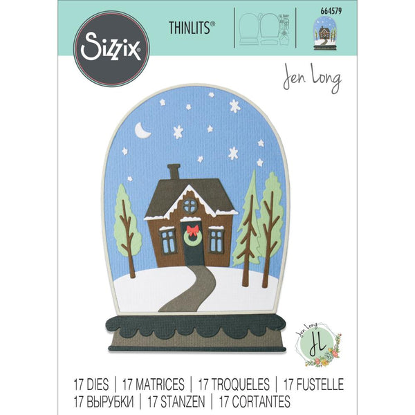 Sizzix Thinlits Dies By Jen Long 17/Pkg, Bell Jar Diorama