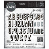 Sizzix Thinlits Dies By Tim Holtz 26/Pkg, Alphanumeric, Shadow Upper