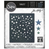 Sizzix Thinlits Dies By Tim Holtz 4/Pkg, Falling Stars