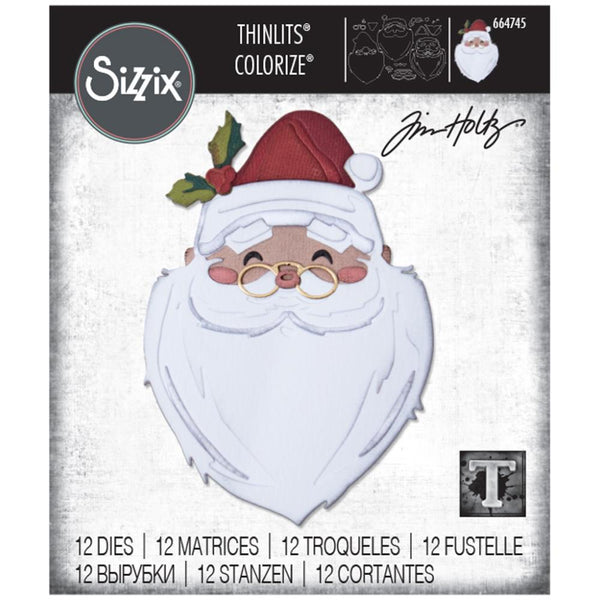 Sizzix Thinlits Dies By Tim Holtz 12/Pkg, Santa's Wish Colorize (#664745)