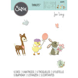 Sizzix Thinlits Dies By Jen Long 5/Pkg, Baby Animals