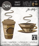 Sizzix Thinlits Dies By Tim Holtz 15/Pkg, Cafe Colorize