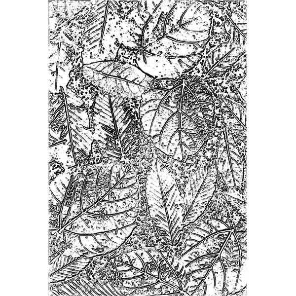 Sizzix 3D Texture Fades Embossing Folder By Tim Holtz, Foliage (Retired)