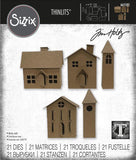 Sizzix Thinlits Dies By Tim Holtz 21/Pkg, Paper Village #2