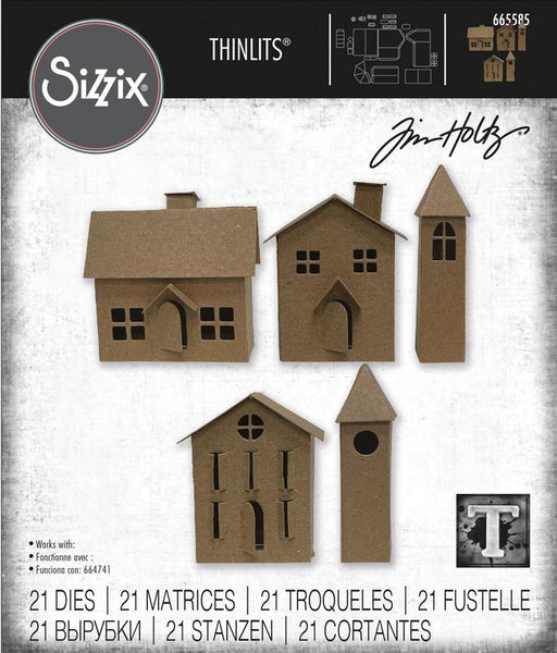Sizzix Thinlits Dies By Tim Holtz 21/Pkg, Paper Village #2