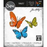 Sizzix Thinlits Dies By Tim Holtz 3/Pkg, Brushstroke Butterflies