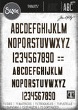 Sizzix, Thinlits Die Set 73PK by Tim Holtz, Alphanumeric Theory (#665924)