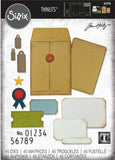 Sizzix Thinlits Die Set 45PK by Tim Holtz, Collector (#665926)