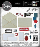 Sizzix Thinlits Die Set 48PK by Tim Holtz, Postale (#665927)