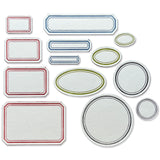 Sizzix Thinlits Die Set 13PK by Tim Holtz, Vintage Labels (#665929)