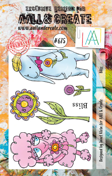 AALL & Create, A7 Clear Stamp by Janet Klein, Bliss, #675