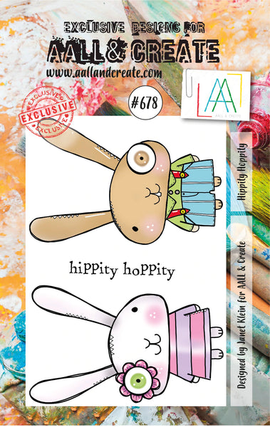 AALL & Create, A7 Clear Stamp by Janet Klein, Hippity Hoppity, #678
