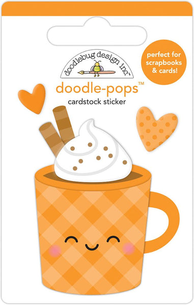 Doodlebug Design, Doodle-Pops 3D Stickers, Pumpkin Spice