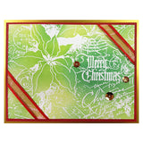 Stampendous, 6"x6" Cling Stamps, Poinsettia Collage