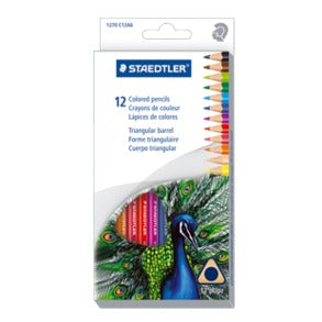 STAEDTLER, Triangular Barrel Color Pencils (12 set) - Scrapbooking Fairies