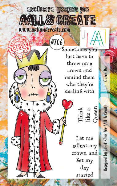 AALL & Create, A7 Clear Stamp by Janet Klein, Queen Dee