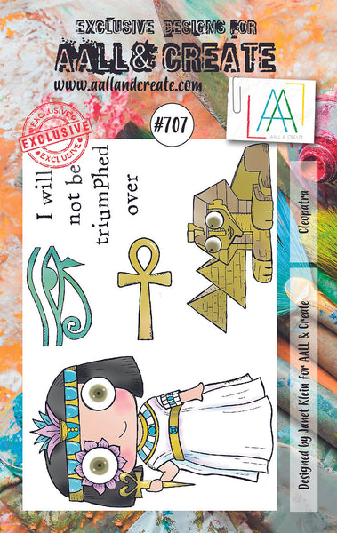 AALL & Create, #707, Cleopatra A7 Clear Stamps, Designed by Janet Klein