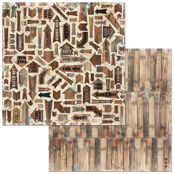 BoBunny, Land Of Wonder Double-Sided Cardstock 12"X12", Woods