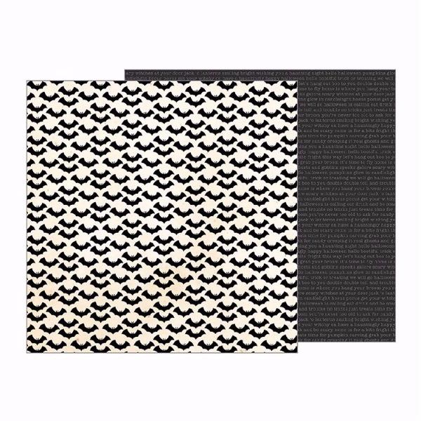 Pebbles, Midnight Haunting, Double-Sided 12"x12" Cardstock, Batty