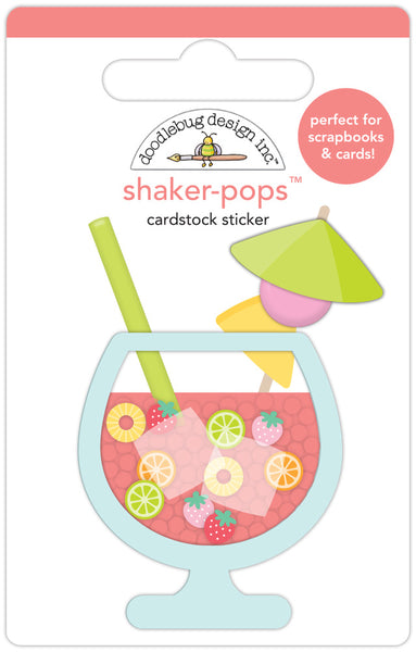 Doodlebug Design, Shaker-Pops 3D Stickers, Fruit Cocktail