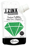 Aladine IZINK Diamond Glitter Paint 80ml, Vert Fonce (Dark Green)