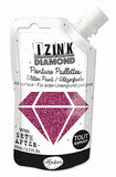 Aladine IZINK Diamond Glitter Paint 80ml, Rose Eggplant