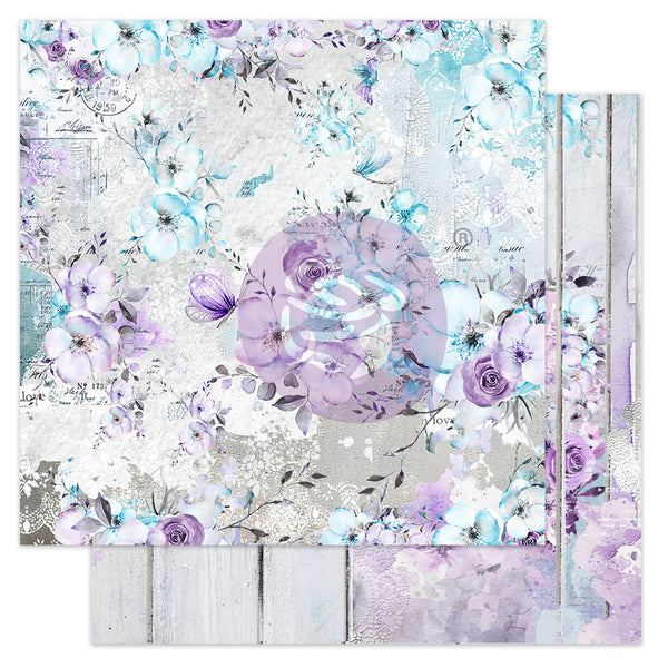 Prima Marketing, Aquarelle Dreams Collection, Double-Sided Cardstock 12"X12", Bloom & Blossom