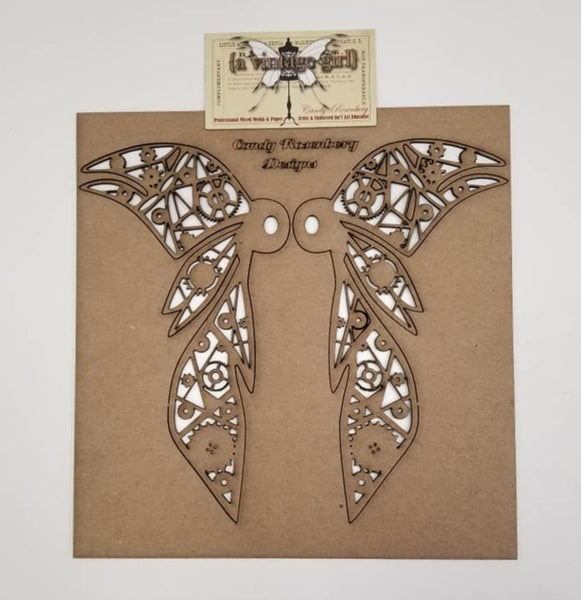 A Vintage Girl by Candy Rosenberg, Chipboard, 8 inches Wicked Wings