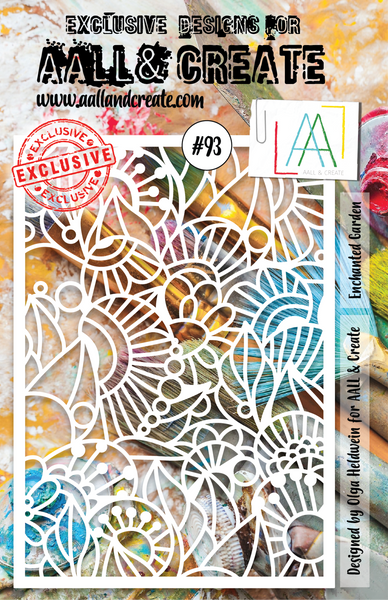 AALL & Create, Enchanted Garden, A6 Stencil, #93