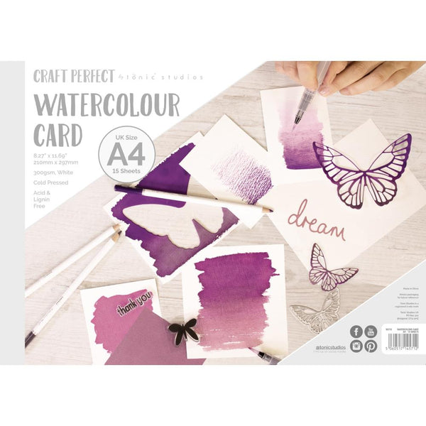 Tonic Studios Watercolor Paper Pad A4, 15/pkg, Cold Pressed