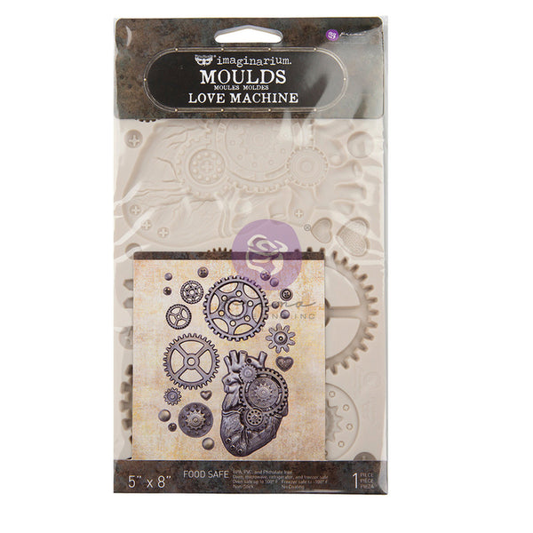 Prima, Finnabair Decor Moulds 5"X8", Love Machine