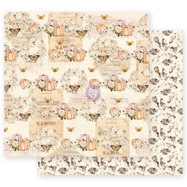 Prima Marketing, Autumn Sunset Double-Sided Cardstock 12"X12", Fall Flight