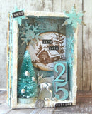 Tim Holtz Idea-Ology, Wooden Vignette Boxes, 4/Pkg, Brown (TH93279)