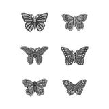 Tim Holtz, Idea-Ology Metal Adornments 1" 6/Pkg, Butterflies