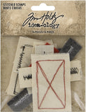 Tim Holtz, Idea-Ology Stitched Scraps 14/Pkg