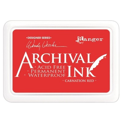Archival Ink Pad, Carnation Red