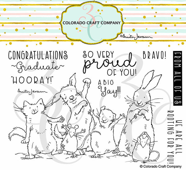 Colorado Craft Company Clear Stamps 4"X6", Proud of You-By Anita Jeram