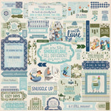 Authentique Collection Kit 12"X12", "Alpine", Alpine Eight, Double-Sided Paper w/ Stickers Sheet - Scrapbooking Fairies