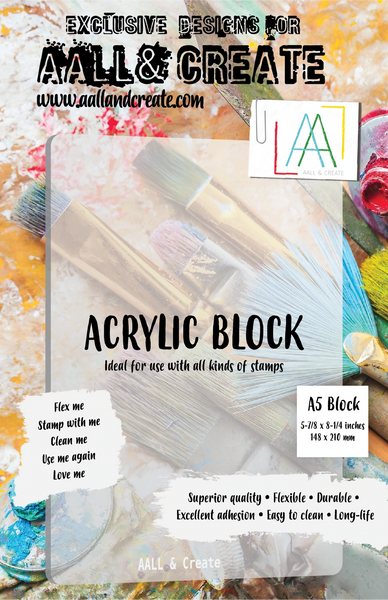 AALL & Create, A5 Flexible Acrylic Block (5-7/8" x 8-1/4")