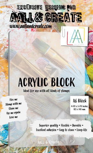 AALL & Create, A6 Flexible Acrylic Block (4-1/8" x 5-7/8")