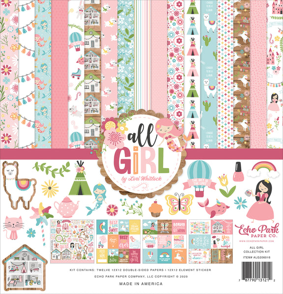 Echo Park Collection Kit 12"X12", All Girl Collection Kit