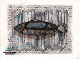 Andy Skinner, MDF Greyboard, Scrapmetal Fish and Heart